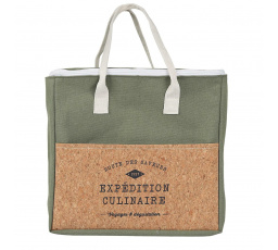 Taška na obed Refreshing Cork 8l zelená