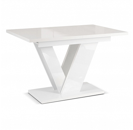 Stôl CLARK Rozkladací 120-160 cm Biely Lesk Stôl CLARK Rozkladací 120-160 cm Biely Lesk