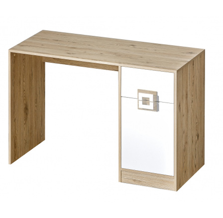 Písací stôl NICO 10, Svetlý Dub/Biela/Svetlý Dub
