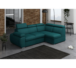 Rohová sedacia súprava Bodie VII pravá tyrkysová