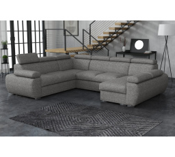 Pohovka Bodie U pravá sivá