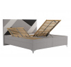 Posteľ Astoria 180x200, sivá