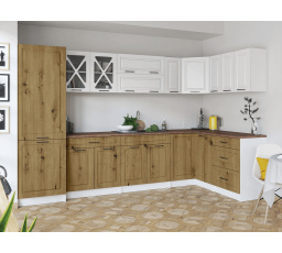 Kuchynská linka Simea biela/artisan MAT