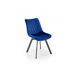 Jedálenská otočná stolička K520, modrá/čierna