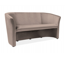 Pohovka TM-3, Velvet Beige Bluvel 28 / Wenge