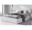 Posteľ HILTON s matracom, 140x200 cm, Biela