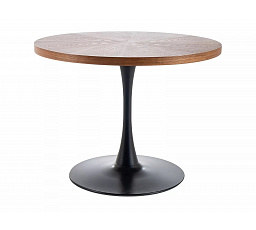 Jedálenský stôl AMADEO, Orech/Čierny matný