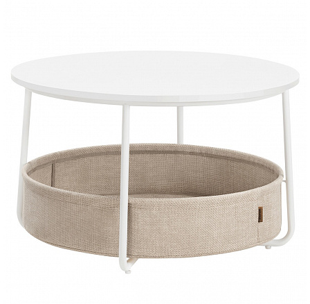 Konferenční stolek 75x75x45cm, mdf, bílá, AFK-E1144 WT