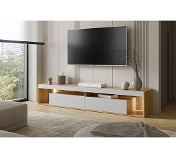 TV komoda FIORE 200, dub tajga / sivá