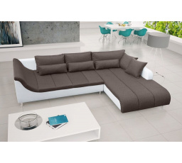 Rohová sedacia súprava Alex P tm.hnedá