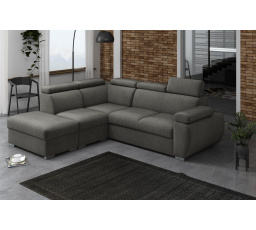 Rohová sedacia súprava Bodie V ľavá sivá