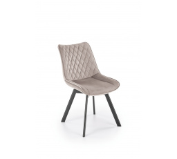Jedálenská otočná stolička K520, béžová/čierna