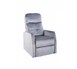 ABA - relaxačné kreslo MECHANICAL RELAX - látka GREY-Bluvel 14, nosnosť 120 kg (S) (ARESVSZ) (K250)