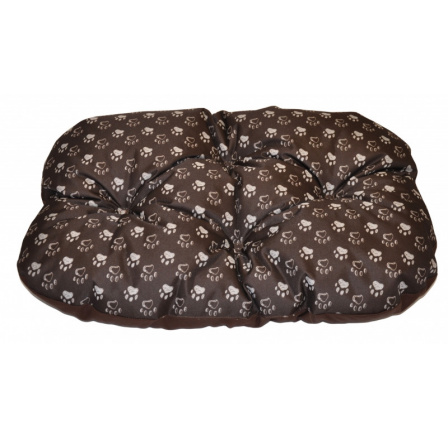 Podložka pre psa vodeodolná zaoblená 60x45 cm labka hnedá