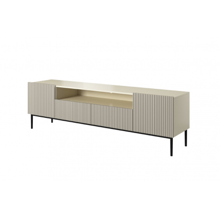 TV komoda Nicole, kašmír / čierne nohy TV komoda Nicole, kašmír / čierne nohy