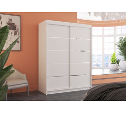 Posuvná skriňa LUFT 150 Biela+Biela