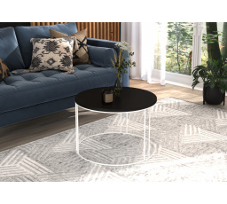 Konferenčný stolík NOEL Biela+Čierna