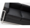 Dvojsedačková pohovka Kubik čierna koža TP
