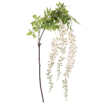 Vistárie - umělá květoucí větev, převislá, krémová Vistárie - umělá květoucí větev, převislá, krémová