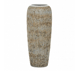 Váza keramická - výška 90 cm, šedo-béžová