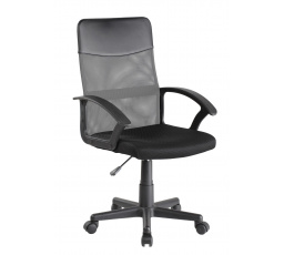 Otočné kreslo sivé/čierne QZY-68