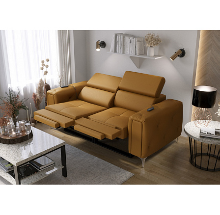 POHOVKA ORION II RELAX 190 CM PRÍRODNÁ KOŽA