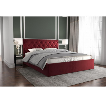 Posteľ PIER - 160x200, Kovová na plynových zdvihákoch