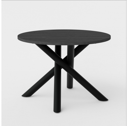 Jedálenský stôl Osman okrúhly jaseň portland tmavý