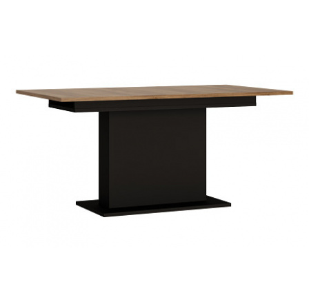 MONACO T02 - Jedálenský stôl rozkladací, laminát sivý/čierny mat/dub catania (MELLORCA SAIT02=2BALK) (W) (K150) NOVINKA