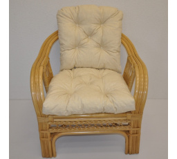 Poduška na kreslo Rio De Janeiro látka svetlo béžový melír