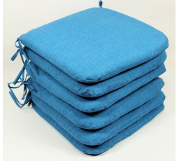 Sedák 40x40 cm látka tyrkysový melír - set 6 kusov