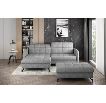 Rohová sedacia súprava LORELLE + Taburet Dora 90 110x200 Ľavý 1 Rohová sedacia súprava LORELLE + Taburet Dora 90 110x200 Ľavý 1