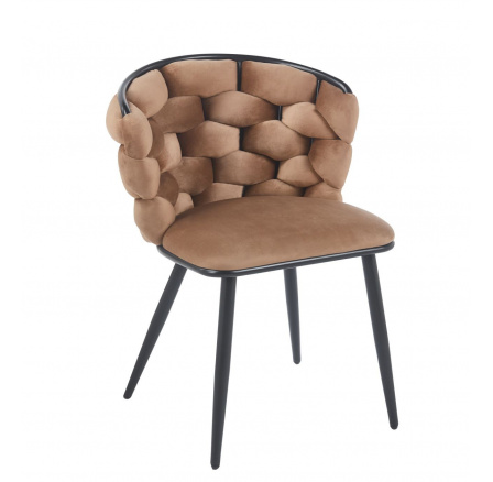 Stolička velvet cappuccino K47-FXJG B