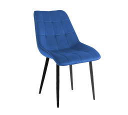 Kreslo velvet modré / čierne nohy J262-1