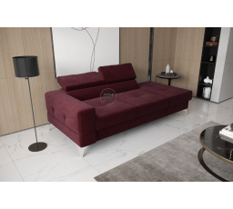 Sofa TOSCANIA II leňoška 205 cm - vínová, pravá strana