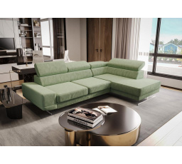 Rohová sedacia súprava MILANO I - olivová, pravá