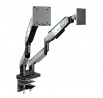 Dvojitý držiak na monitory 49 palcov, šedo-čierny RGB X-Arm Dual
