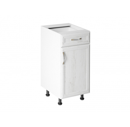 Kuchynská dolná skrinka Sycylia D40S1-P, biela