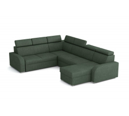 Rohová sedacia súprava v tvare U Nórsko zelená