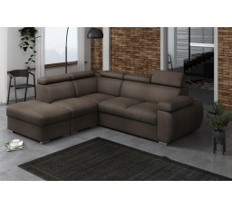 Rohová sedacia súprava Bodie V ľavá hnedá