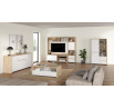 Komoda Nerea 316, jackson hickory/biely lesk