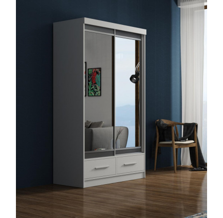 Šatní skriňa MARGITA 120, Biela