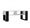 Konferenčný stolík SAVA 2, Biela/Čierna