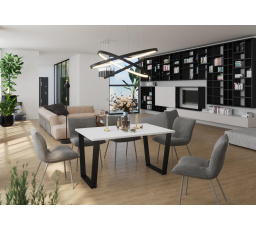 Jedálenský stôl Cyril 90x138 biely