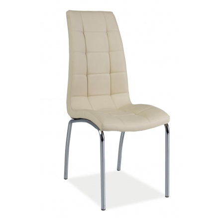 H-104 - jedálenská stolička krémová ekokoža (H104K) kolekcia "S" (K150-Z)