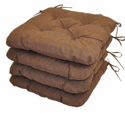 UNI Maxi vankúš na sedenie hnedý melír - sada 4 kusov