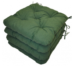 Vankúš na sedenie UNI Maxi tmavozelený - sada 4 ks