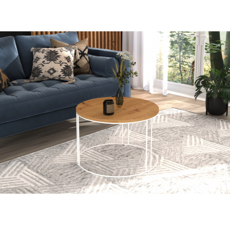 Konferenčný stolík NOEL Biela+Artisan