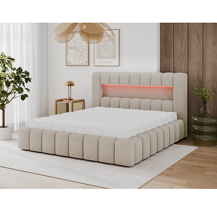 Bed Lamica 180x200 + metal frame/ gas lift / bedding box Royal 18 Not applicable 2