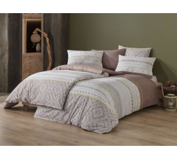 Bavlnená obliečka na vankúš Roma hnedá 40x40